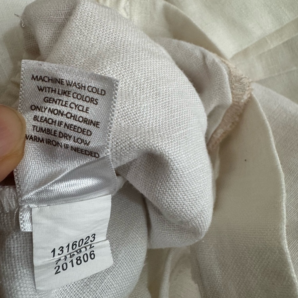 J. Jill Love Linen Pants – White - Picture 6 of 7
